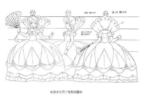 绘画技能分享 线稿创作第36期——双子星公主64P解析与绘画技术咨询